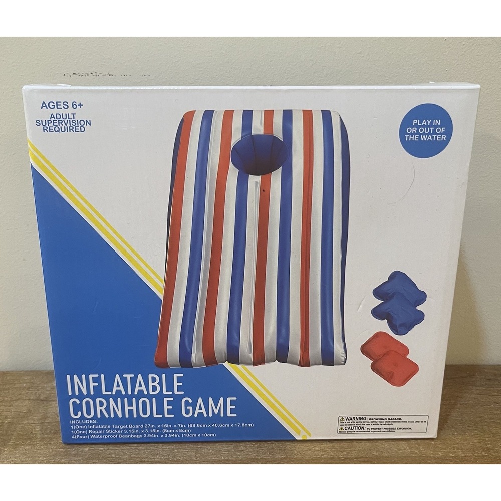Inflatable Cornhole Floating Pool Game Beanbags Outdoor Indoor Water Sport NEW